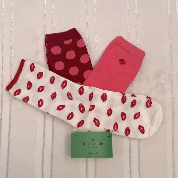 Kate Spade NY 3 Pairs One Size Socks Various Style & Colors - Picture 4 of 15